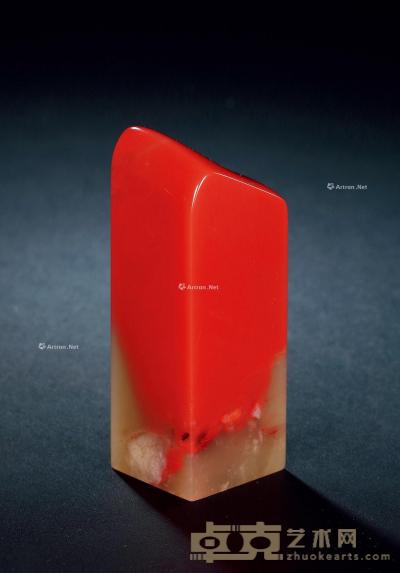  巴林女儿红冻章 2.6×2.8×7.8cm；重量139.2g