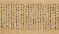  8世纪 唐代写本 敦煌写经《佛说戒消灾经》 镜心 水墨纸本