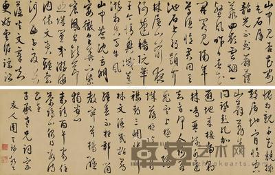 草书自作诗 手卷 水墨纸本 26×170.5cm