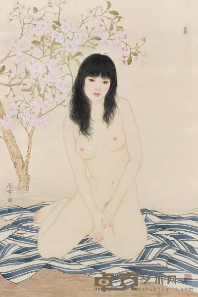  裸女 镜心 设色纸本 114×75.5cm