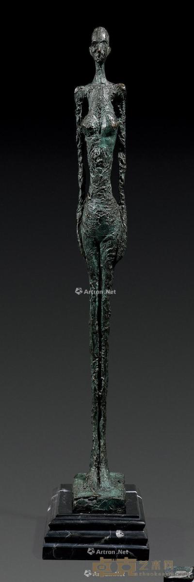  直立的人 铸铜雕塑 高49.5cm