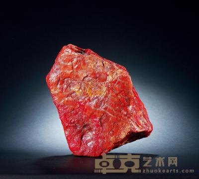  巴林鸡血原石 11×6×15cm；重量2331.5g