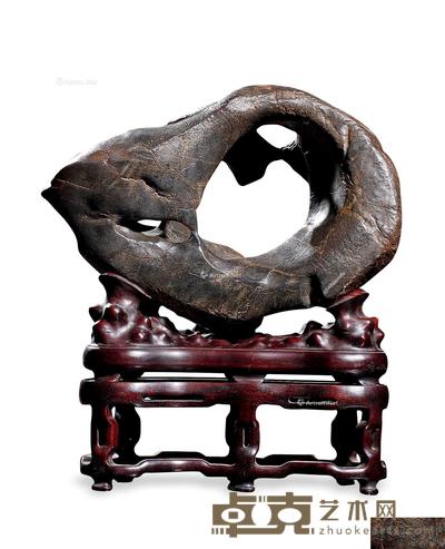  清 黄易款「螭瑞」太湖石 高50cm；长50cm