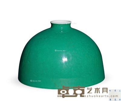 清 绿釉太白尊 高9cm