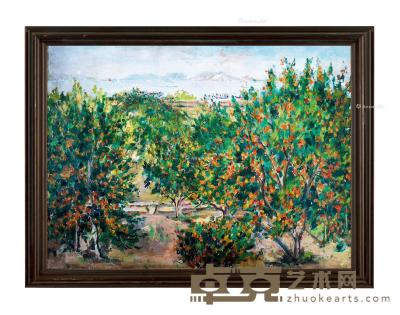  桔园 布面　油画 53×72cm