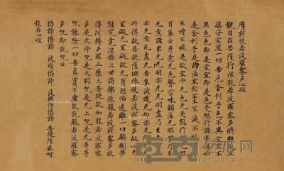  天平时代 隅寺心经 手卷 水墨纸本 43×25.8cm
