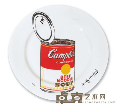  50年代作 坎贝尔汤罐 瓷盘 直径 31cm
