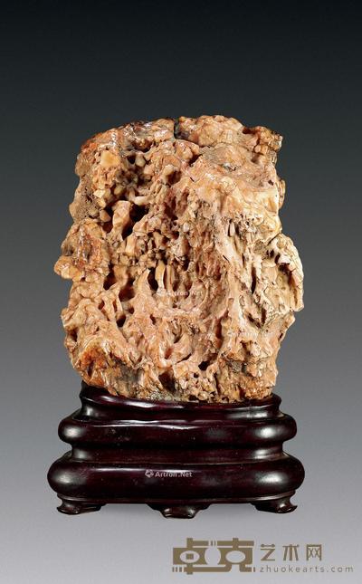  清 玛瑙石摆件 高22.5cm