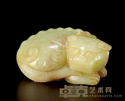 明 黄玉瑞兽 长6.6cm