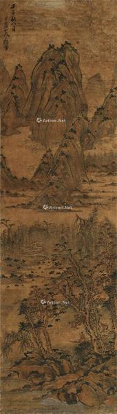  山水 立轴 水墨纸本