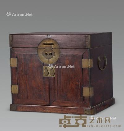  清 黄花梨官皮箱 32×23.5×28cm