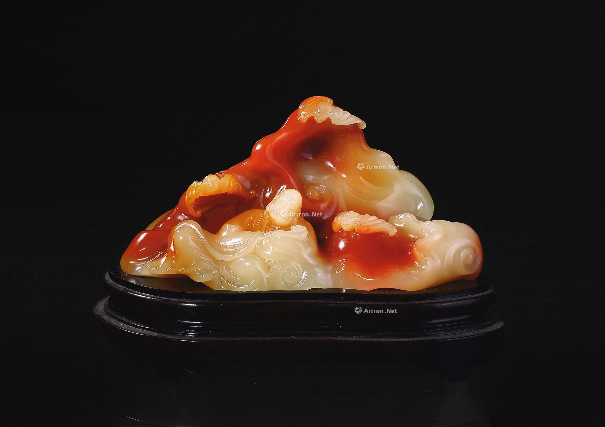 林敬华 引福罗汉 寿山芙蓉石摆件